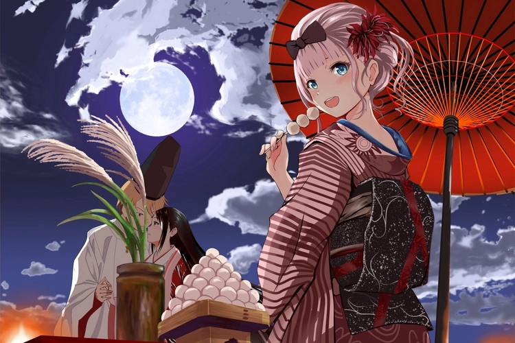 皓魄当空宝镜升，云间仙籁寂无声。