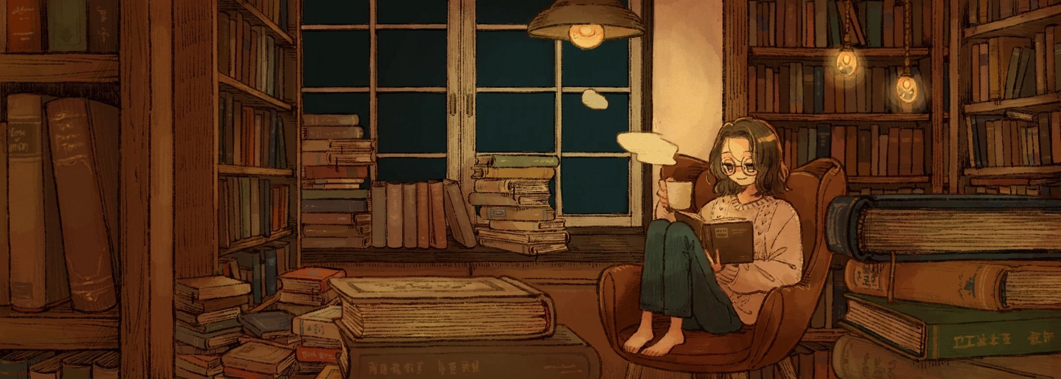 Port - 小説家・不手折家様のヘッダー用にイラストを描かせていただきました